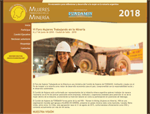 Tablet Screenshot of mujeresenlamineria.com.ar